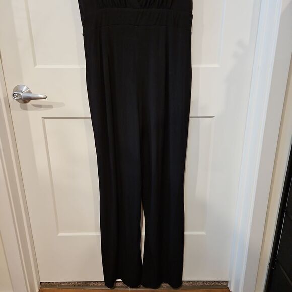 AA STUDIO SEQUIN BLACK JUMPSUIT sz 14 - Picture 7 of 9